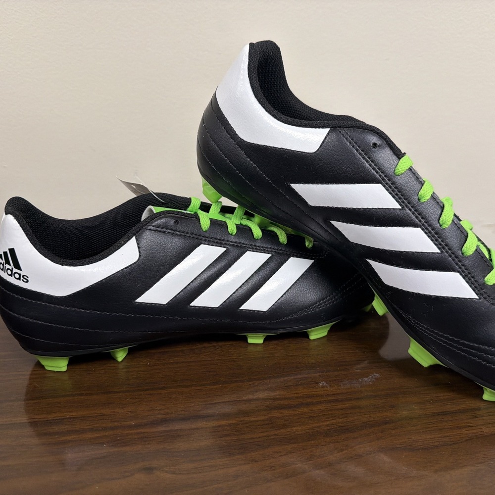 Adidas Goletto VIII FG Mens Size 11.5 Black White Running Leather Soccer Cleats